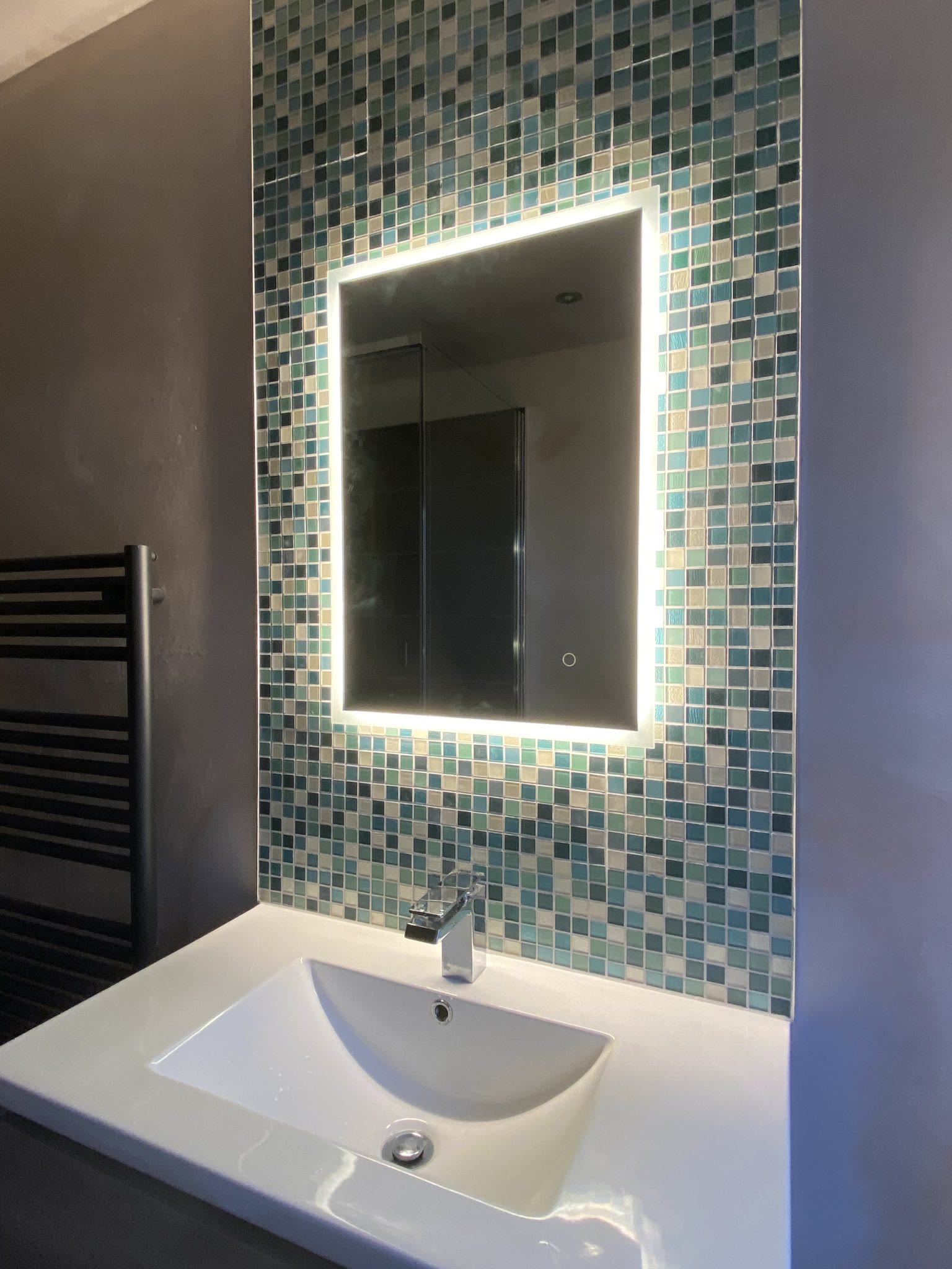 Sparkling clean modern bathroom