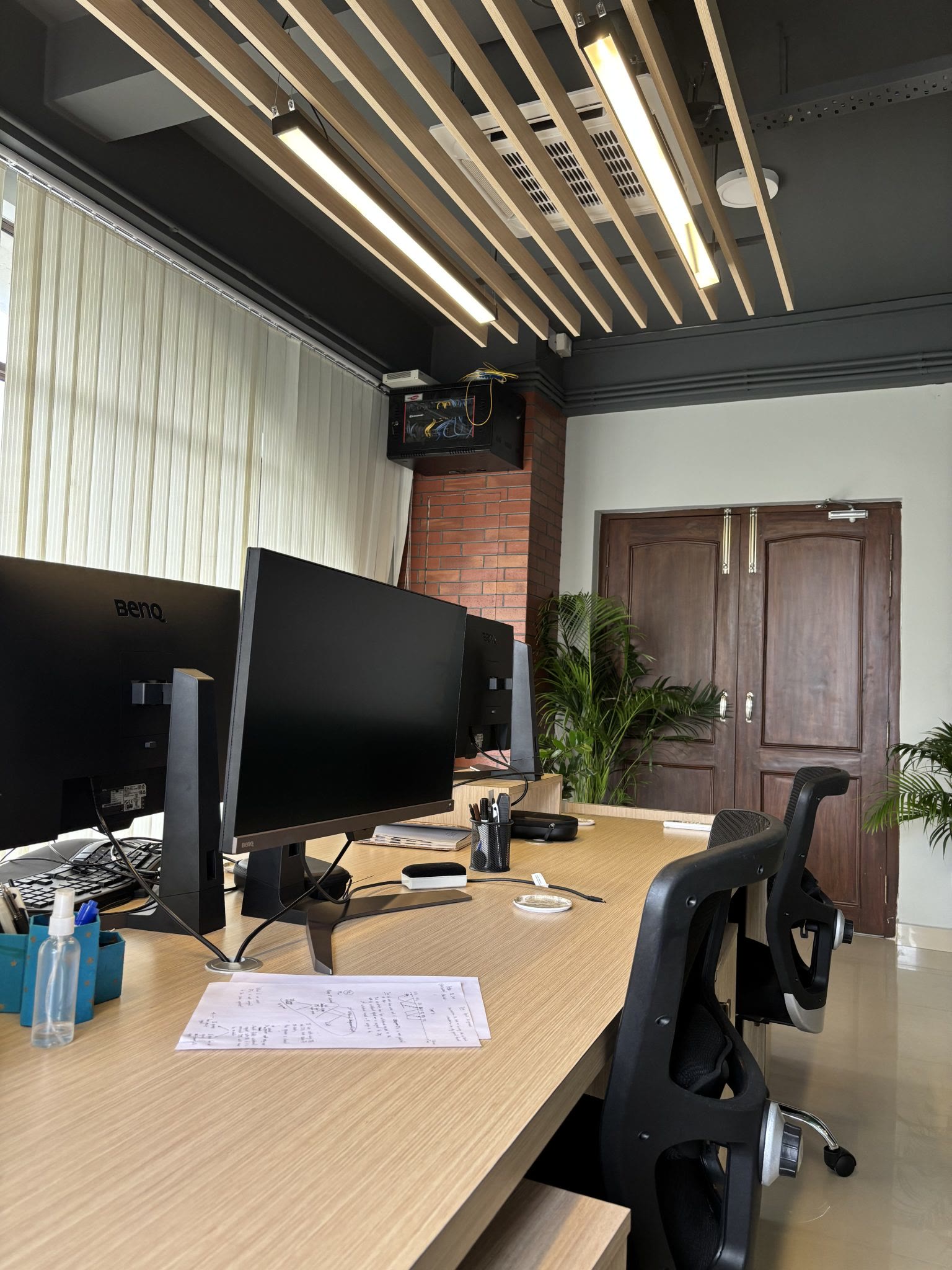 Clean, modern office after a Don City visit